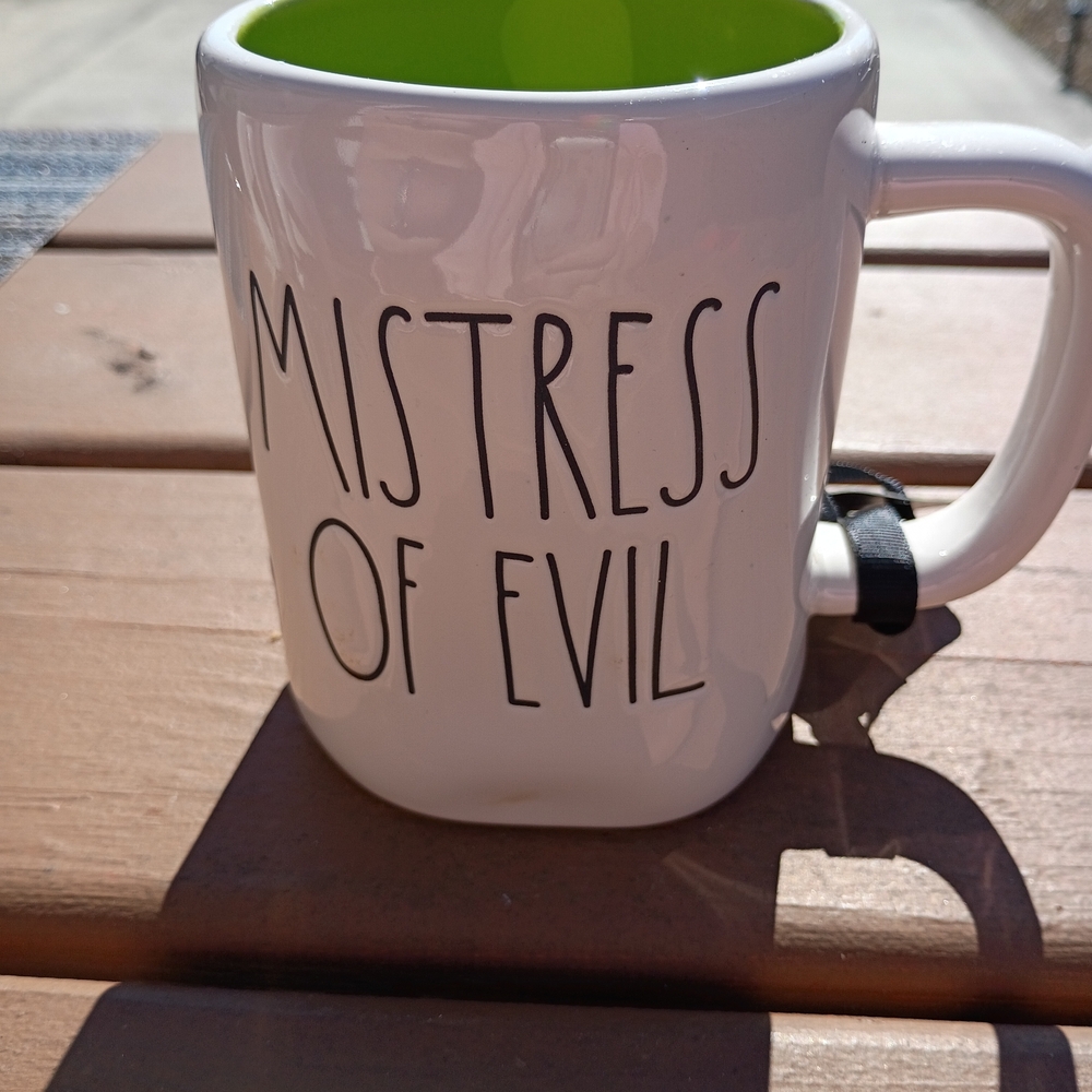 White Mug with Green Interior